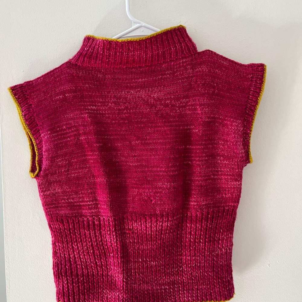 Yellow Ribbed Boxy Tank Top
